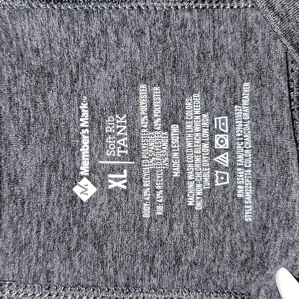 NWT Soft Rib Tank Semi- Fitted Moisture Wicking - Picture 2 of 5